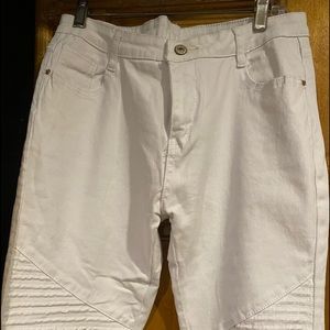 White Skinny Stretch Jeans